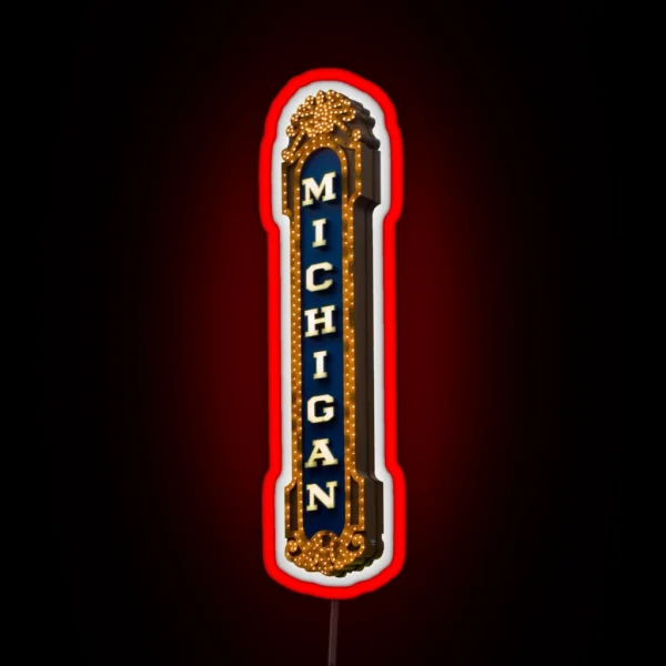 Michigan Theater RGB Neon Sign