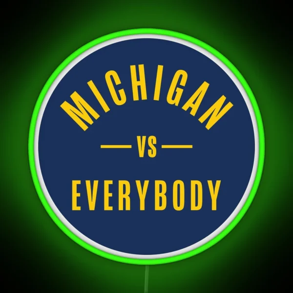 Michigan Vs Everybody RGB Neon Sign
