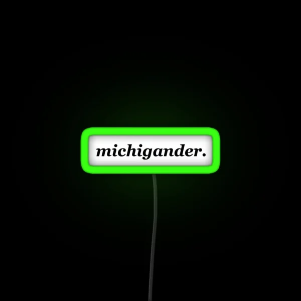 Michigander RGB Neon Sign