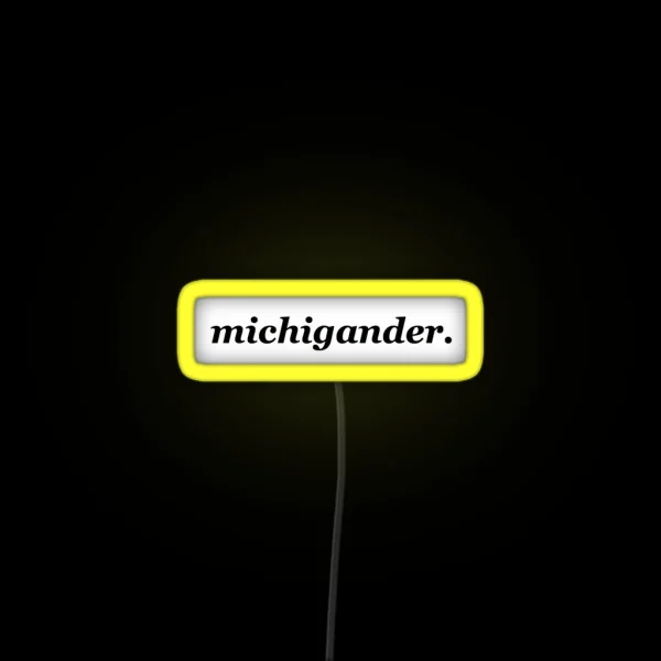 Michigander RGB Neon Sign
