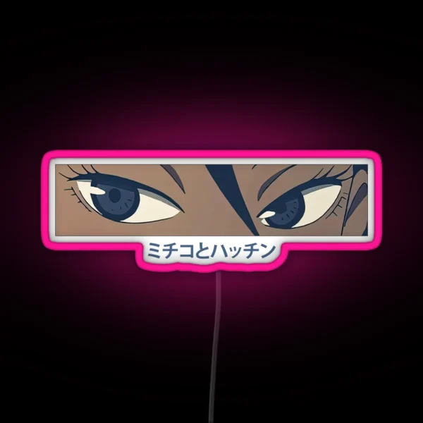 Michiko To Hatchin Eyes RGB Neon Sign
