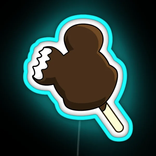Mickey Ice Cream Bar Led RGB Neon Sign