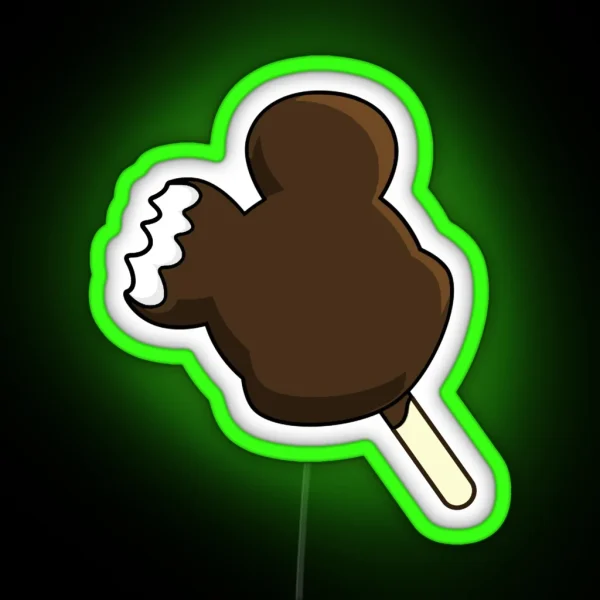 Mickey Ice Cream Bar Led RGB Neon Sign