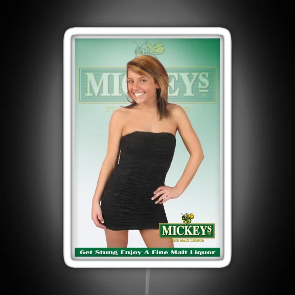 Mickey S Malt Liquor Design RGB Neon Sign