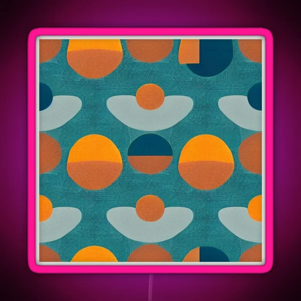 Mid Century Modern Abstract RGB Neon Sign