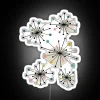 Mid century modern vintage inspired atomic starburst style rgb neon lighting.