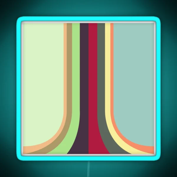 Mid Century Modern Rainbow 9 RGB Neon Sign