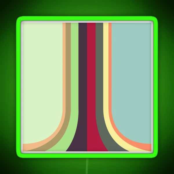 Mid Century Modern Rainbow 9 RGB Neon Sign
