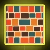 Mid century modern square pattern RGB color changing neon signage.