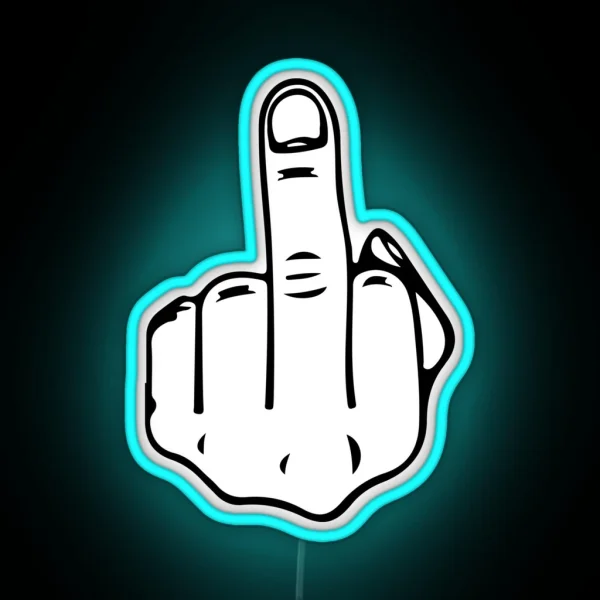 Middle Finger RGB Neon Sign