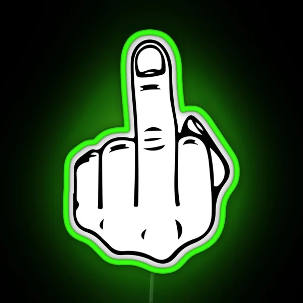 Middle Finger RGB Neon Sign