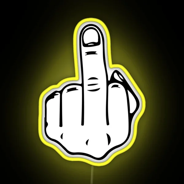Middle Finger RGB Neon Sign
