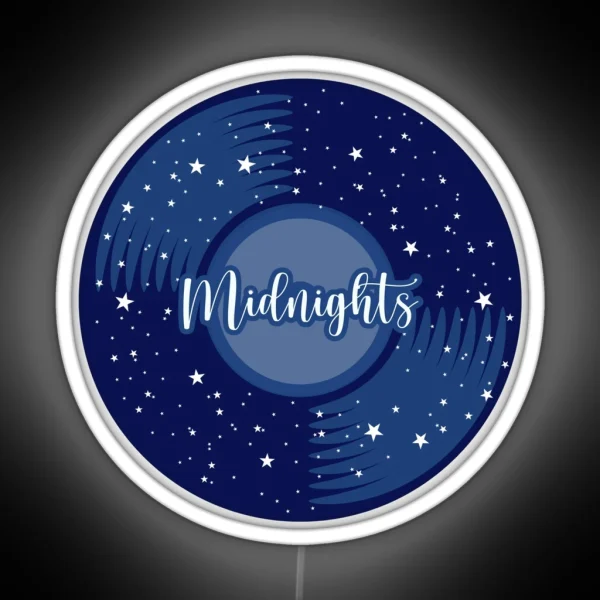 Midnights Inspired Album Vinyl Record RGB Neon Sign