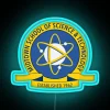Midtown High School of Science and Technology colorful glowing logo.