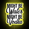 Customizable LED rgb neon sign with vodka water themed design