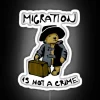Migration Is Not A Crime Bold Statement Home Decor Neon Sign