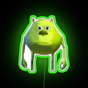 Mike Wazowski Meme RGB Neon Sign