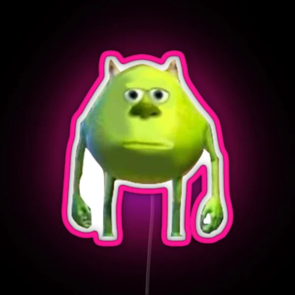 Mike Wazowski Meme RGB Neon Sign