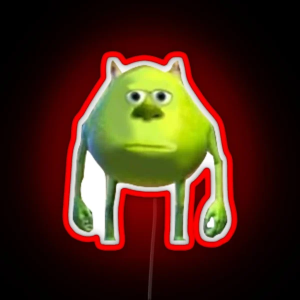 Mike Wazowski Meme RGB Neon Sign