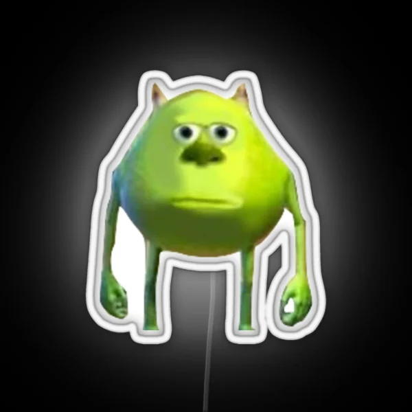 Mike Wazowski Meme RGB Neon Sign