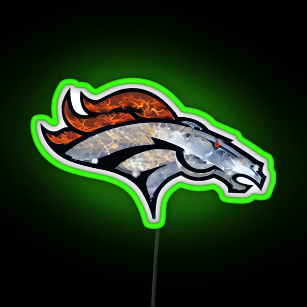 Mile High Bronco RGB Neon Sign