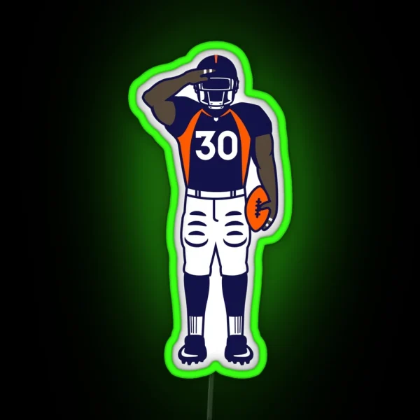 Mile High Salute Full Color RGB Neon Sign