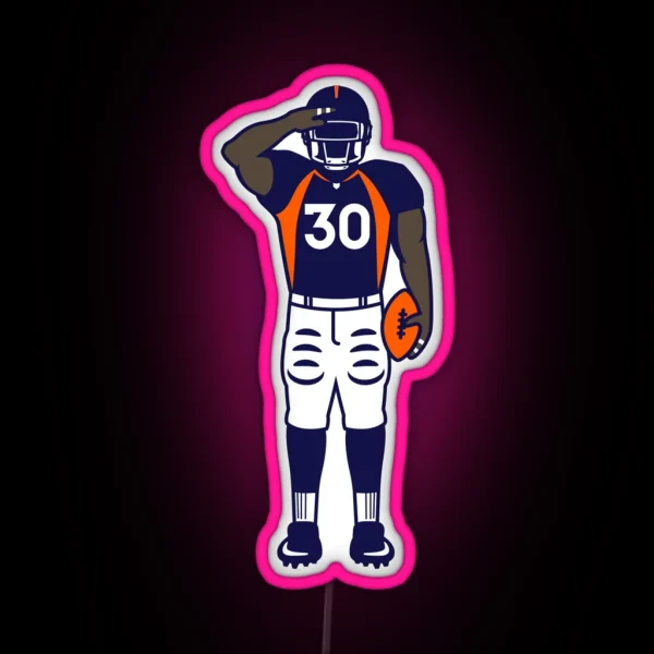 Mile High Salute Full Color RGB Neon Sign