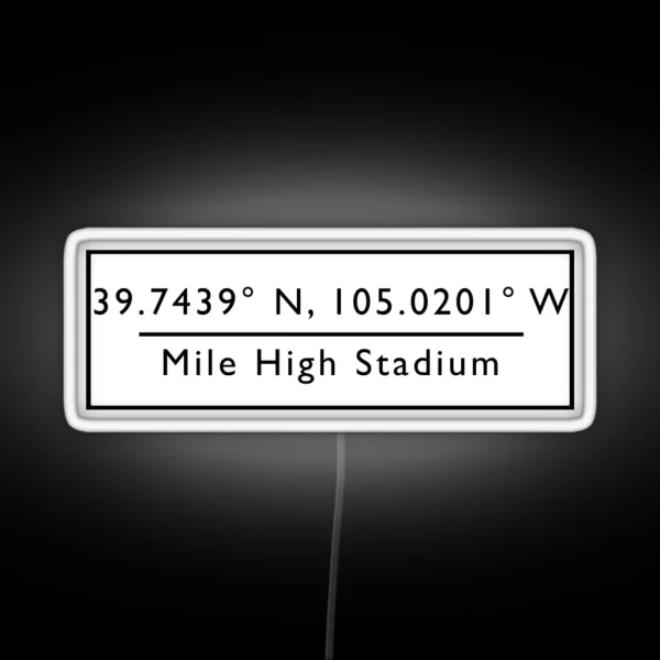 Mile High Stadium RGB Neon Sign