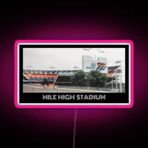 Mile High Stadium RGB Neon Sign