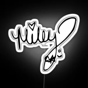 Miley Cyrus Autograph RGB Neon Sign