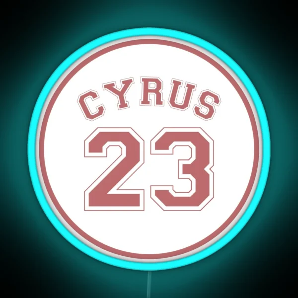 Miley Cyrus Baseball RGB Neon Sign