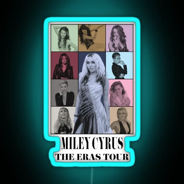 Miley Cyrus Eras Tour RGB Neon Sign