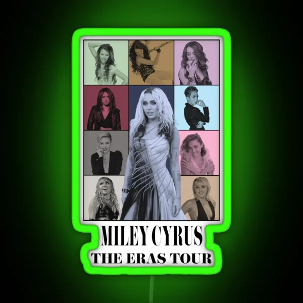 Miley Cyrus Eras Tour RGB Neon Sign