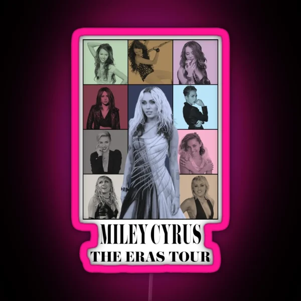 Miley Cyrus Eras Tour RGB Neon Sign