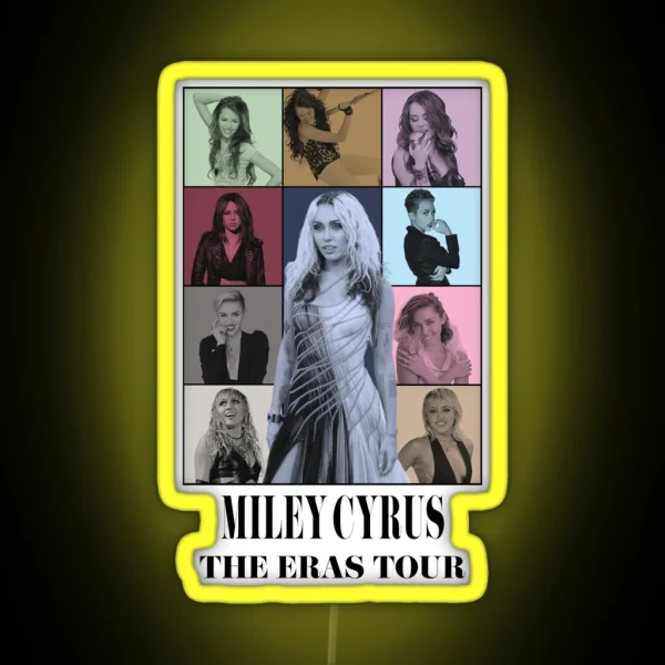 Miley Cyrus Eras Tour RGB Neon Sign