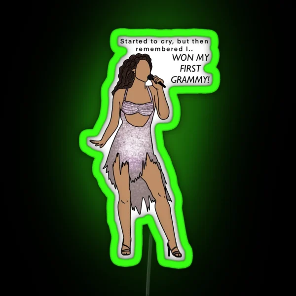 Miley Cyrus Grammys RGB Neon Sign