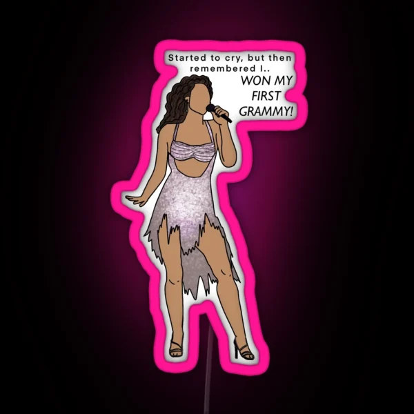 Miley Cyrus Grammys RGB Neon Sign