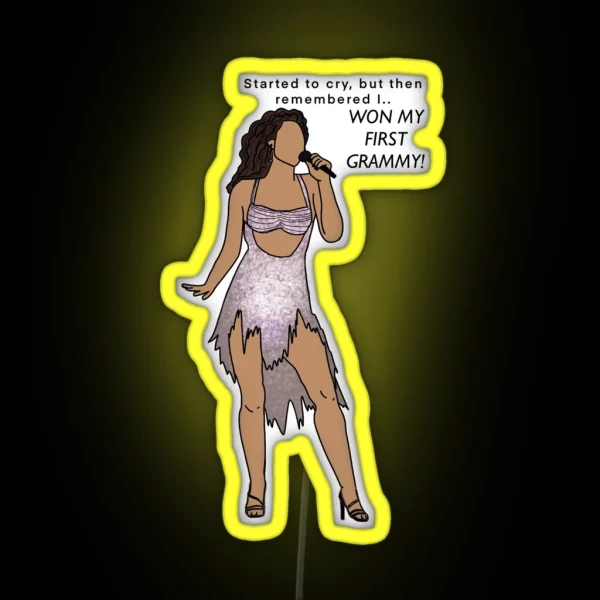 Miley Cyrus Grammys RGB Neon Sign