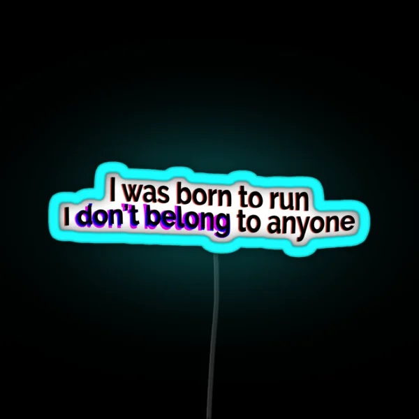 Miley Cyrus Midnight Sky Lyrics RGB Neon Sign