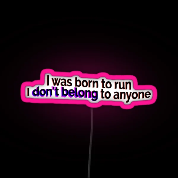 Miley Cyrus Midnight Sky Lyrics RGB Neon Sign