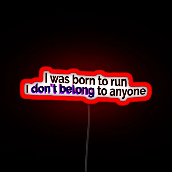 Miley Cyrus Midnight Sky Lyrics RGB Neon Sign