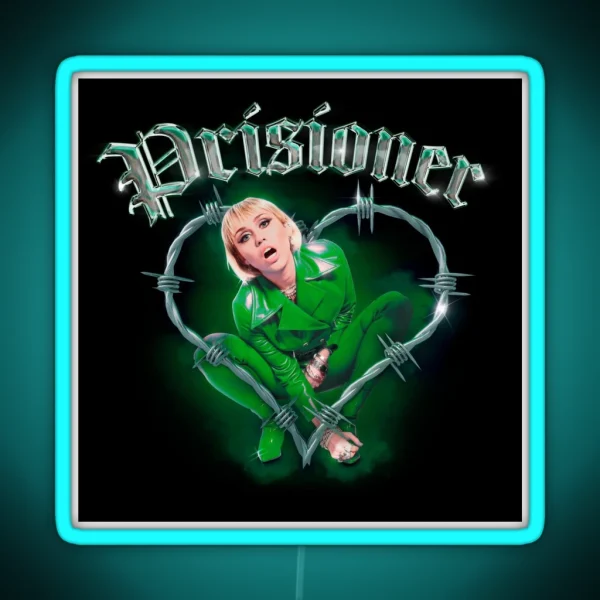 Miley Cyrus Prisoner Design RGB Neon Sign