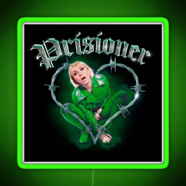 Miley Cyrus Prisoner Design RGB Neon Sign