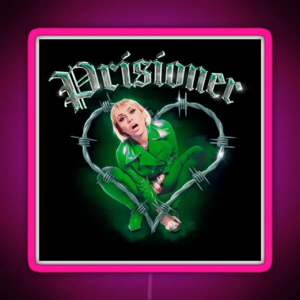 Miley Cyrus Prisoner Design RGB Neon Sign