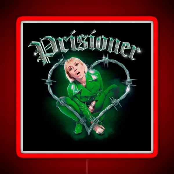 Miley Cyrus Prisoner Design RGB Neon Sign
