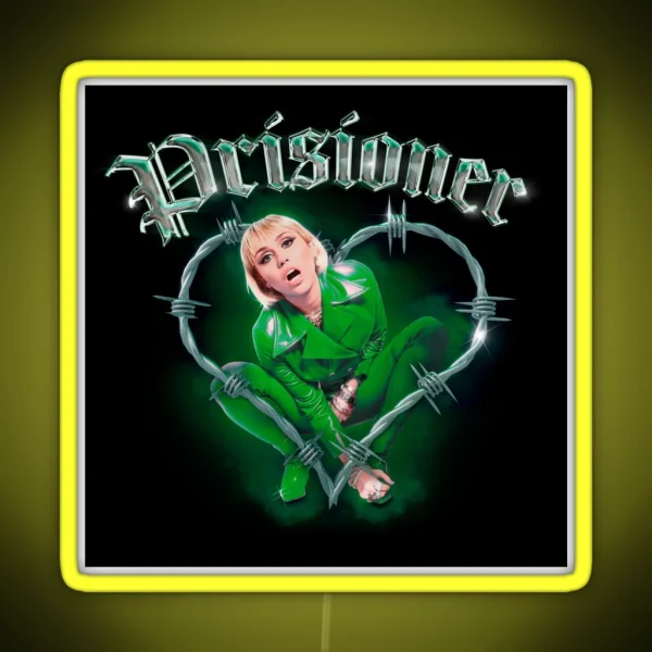 Miley Cyrus Prisoner Design RGB Neon Sign