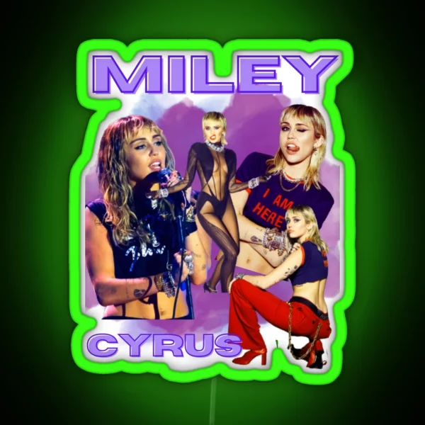 Miley Cyrus RGB Neon Sign