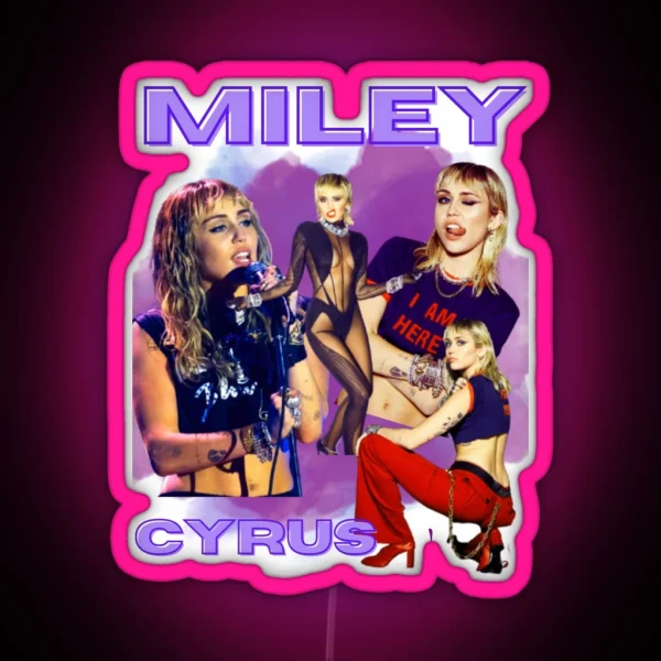 Miley Cyrus RGB Neon Sign