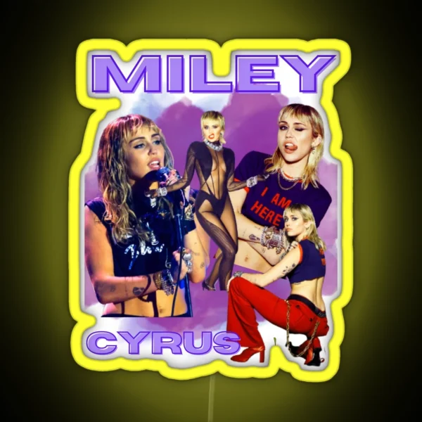 Miley Cyrus RGB Neon Sign