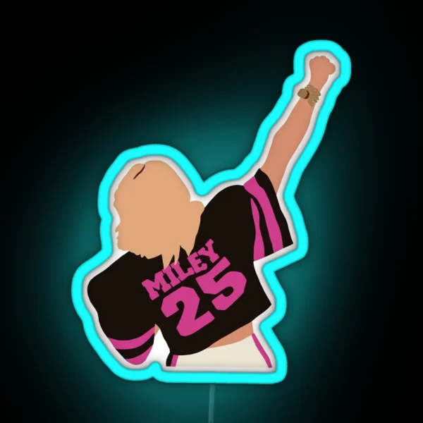Miley Cyrus Super Bowl RGB Neon Sign